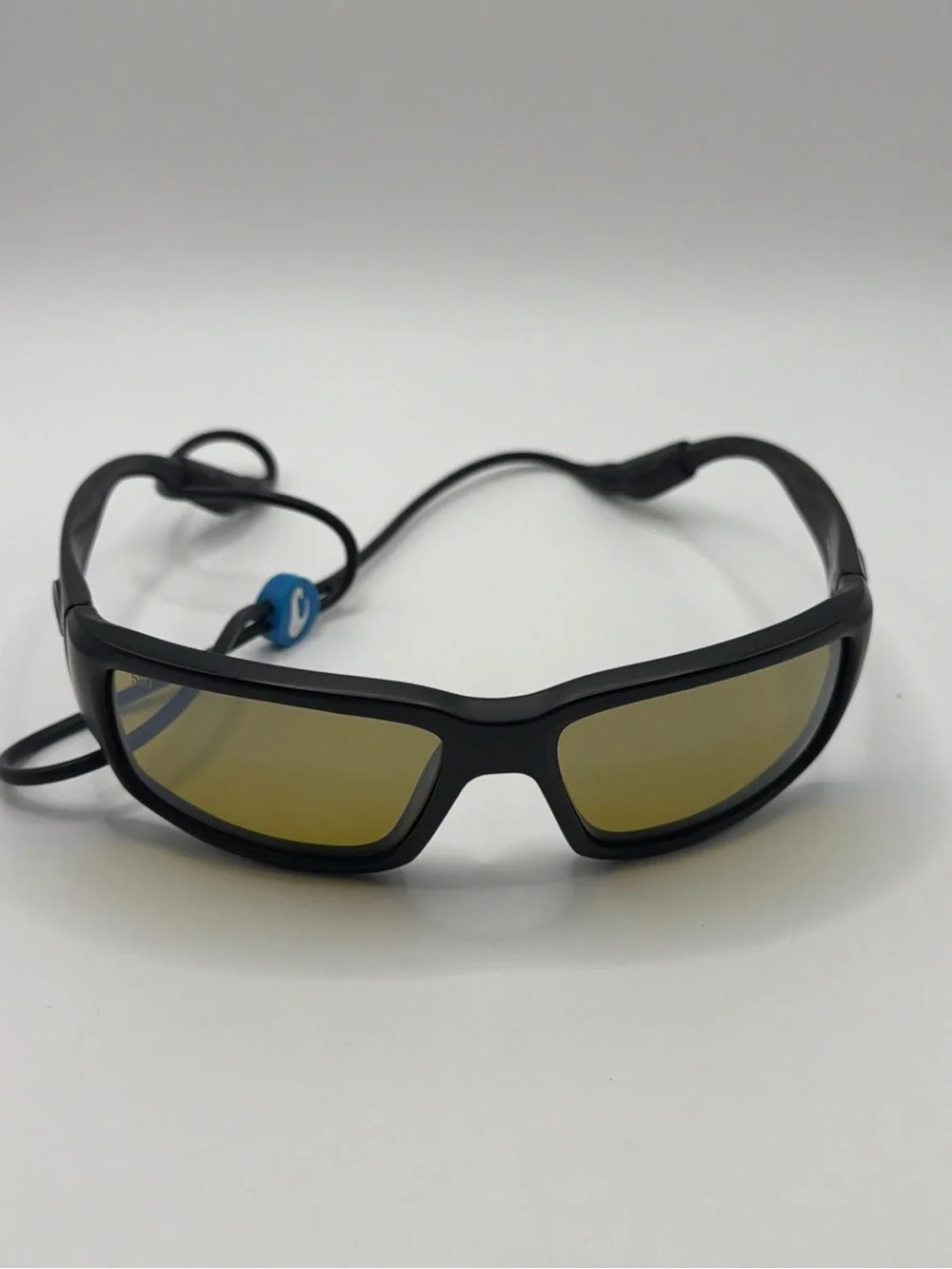 Costa Black Frame Sunglasses with Yellow Lenses